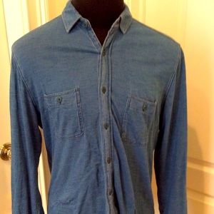 Faherty Men's Knit Seasons Shirt – Longsleeve – Large